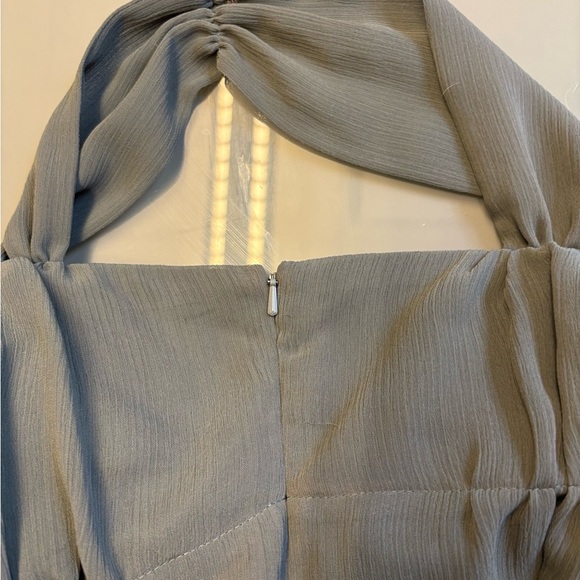 RW&CO. Grey Pleated Sleeveless lined billowy empire top women's size Small - Picture 11 of 11